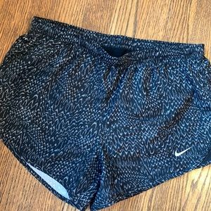 Nike Black Abstract Athletic Shorts